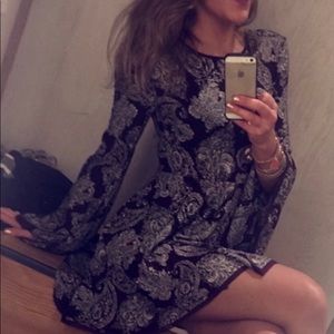 Patterned Mini Dress